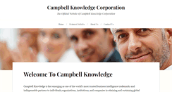Desktop Screenshot of campbellknowledge.com