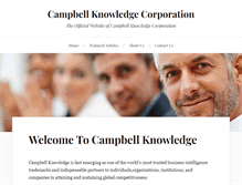 Tablet Screenshot of campbellknowledge.com